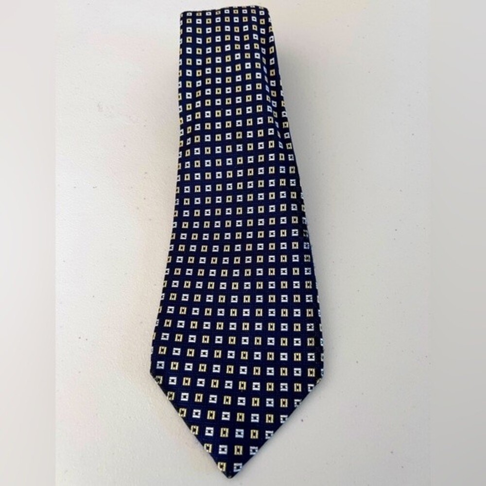 Lands End Hand Sewn 100% Silk Tie.